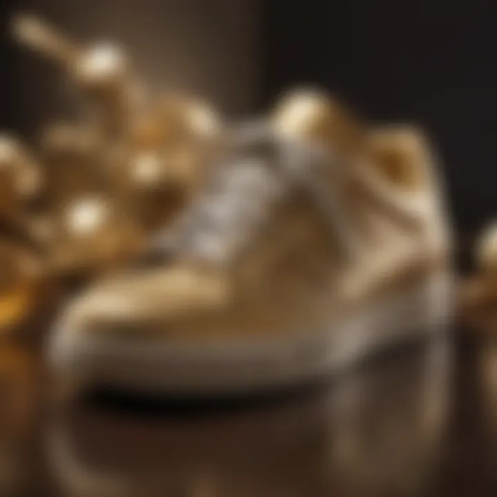 Craftsmanship behind the making of gilt sneakers