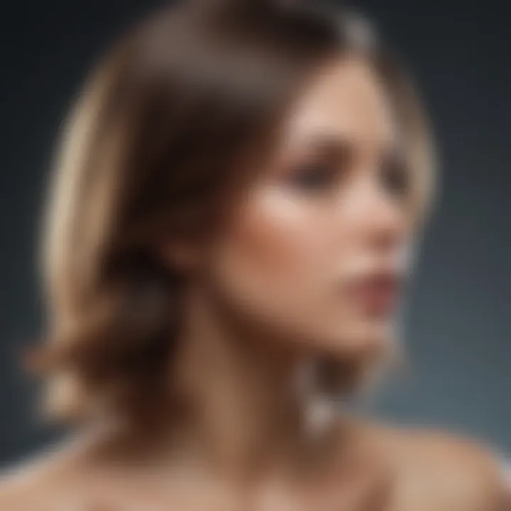 Visual representation of essential vitamins and minerals for hair health