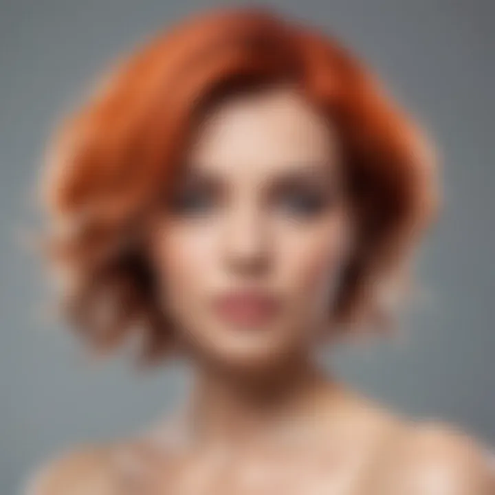 Illustration of hair color wheel showcasing complementary shades