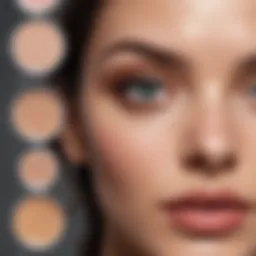 Elegant display of various under eye primer products showcasing different textures
