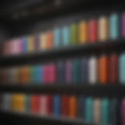 A selection of color-safe shampoos displayed on a shelf