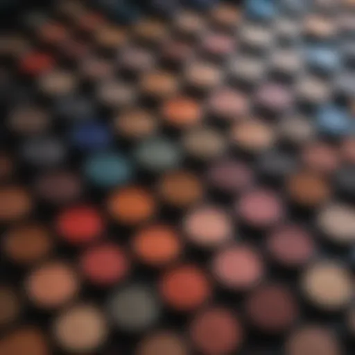 Vibrant palette of affordable eyeshadows showcasing diverse shades