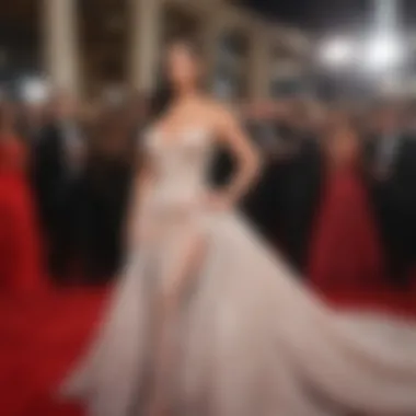 Kim Kardashian's Iconic Red Carpet Style Kim Kardashian in a stunning red carpet gown