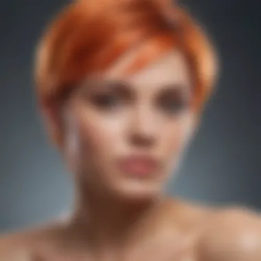Application of Color-Safe Shampoo for Vibrant Hair Close-up of a person applying shampoo to colored hair