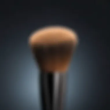 Artis Brush Set Luxury Design A close-up view of the Artis brush set showcasing its luxurious design and unique bristles.