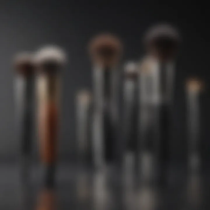 Elegant arrangement of the Artis Elite Brush Set showcasing its unique design