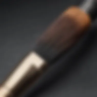 Close-up view highlighting the premium materials used in the brush construction