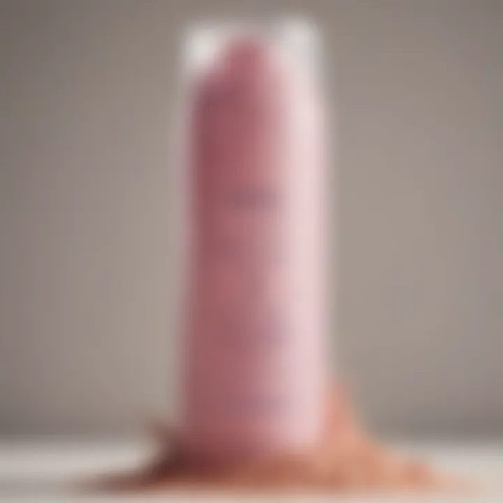 Close-up of Batiste dry shampoo powder showcasing its texture