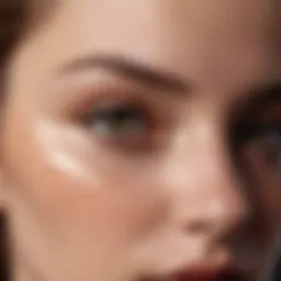 Hydrating concealer swatches on skin