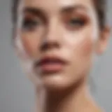 Visual representation of combination skin characteristics