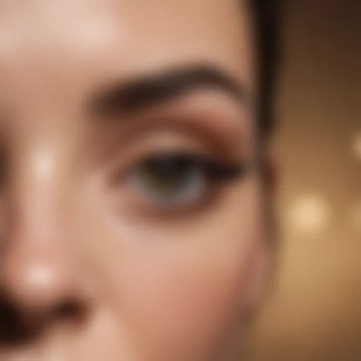 Maintaining defined brows throughout the day in humid conditions