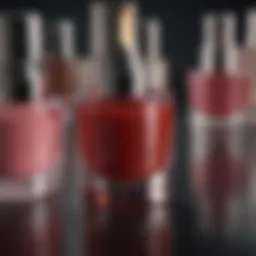 A vibrant collection of top gloss products showcasing varying shades and textures.