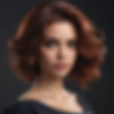 Stylish Hairstyle with Rich Tones Stylish hairstyle featuring rich tones