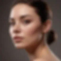 Soothing cream application on skin