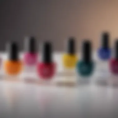 A collection of nail polishes showcasing vibrant colors and diverse formulas