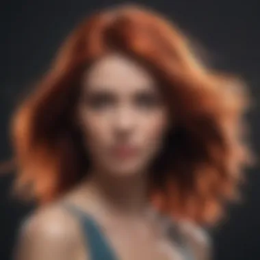 Vibrant Hair: The Result of Effective Shampoo Vibrant hair showcasing health and shine
