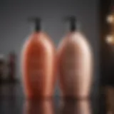 Bottles of premium shampoo and conditioner for hair health