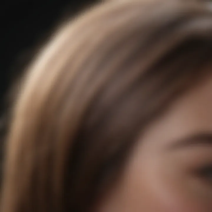 Close-up of natural ingredients used in hair care