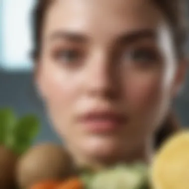 Close-up view of fresh ingredients for natural skincare