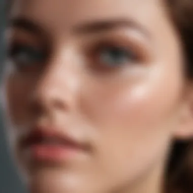 Flawless Skin Texture Close-up of a flawless skin texture highlighting the importance of skincare