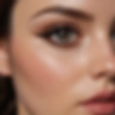 Before and after looks showcasing eyeliner application