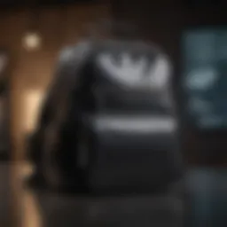 Stylish black backpack designed for professional use