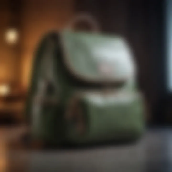 Elegant backpack made from sustainable materials