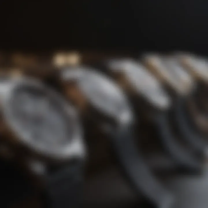 A timeline depicting the evolution of wristwatch brands