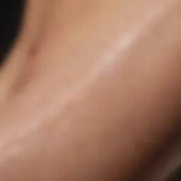 Close-up of bikini shave gel texture