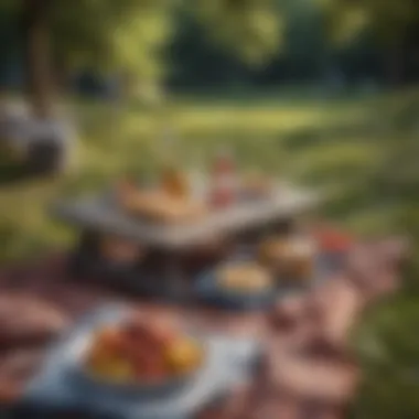 Memorable Outdoor Experience A serene outdoor setting featuring a picnic setup for a memorable experience