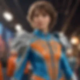 Vibrant costume display inspired by Blades of Glory