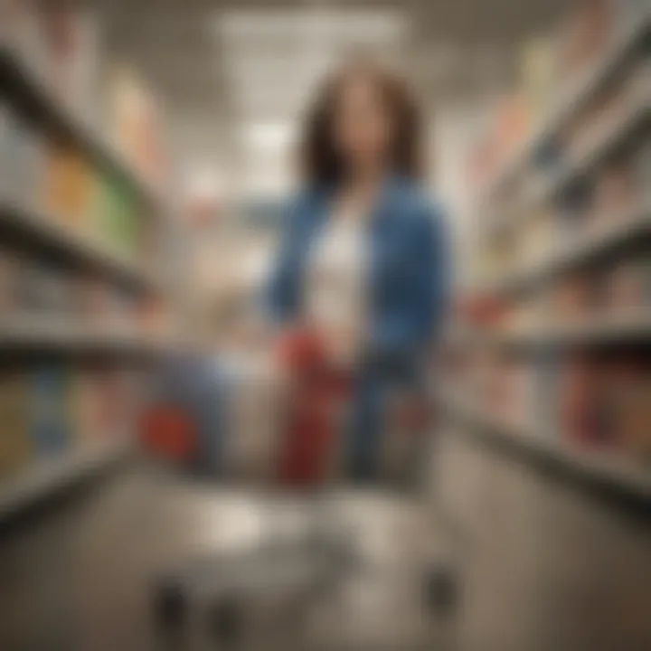 A shopping cart filled with Boden clothing and accessories