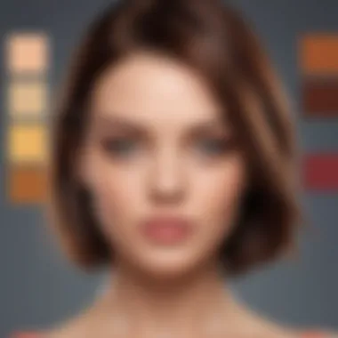 Complementary Colors for Skin and Hair Chart displaying complementary colors for various skin tones and hair colors