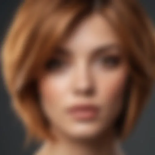 Visual representation of warm skin tones with corresponding hair colors
