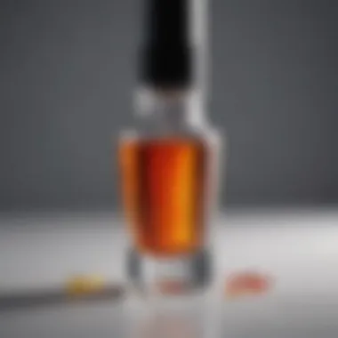 Close-up of a serum dropper showcasing vibrant ingredients