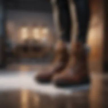 Winter Boots and Office Fashion Stylish winter boots paired with office attire