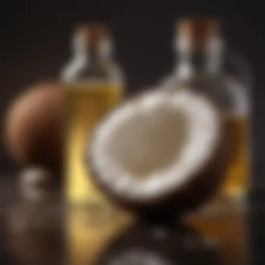 Coconut Oil Blended with Essential Oils Coconut oil mixed with essential oils