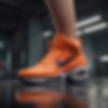 Dynamic performance of Nike shoes in action