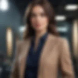 Elegant and comfortable attire with soft textures