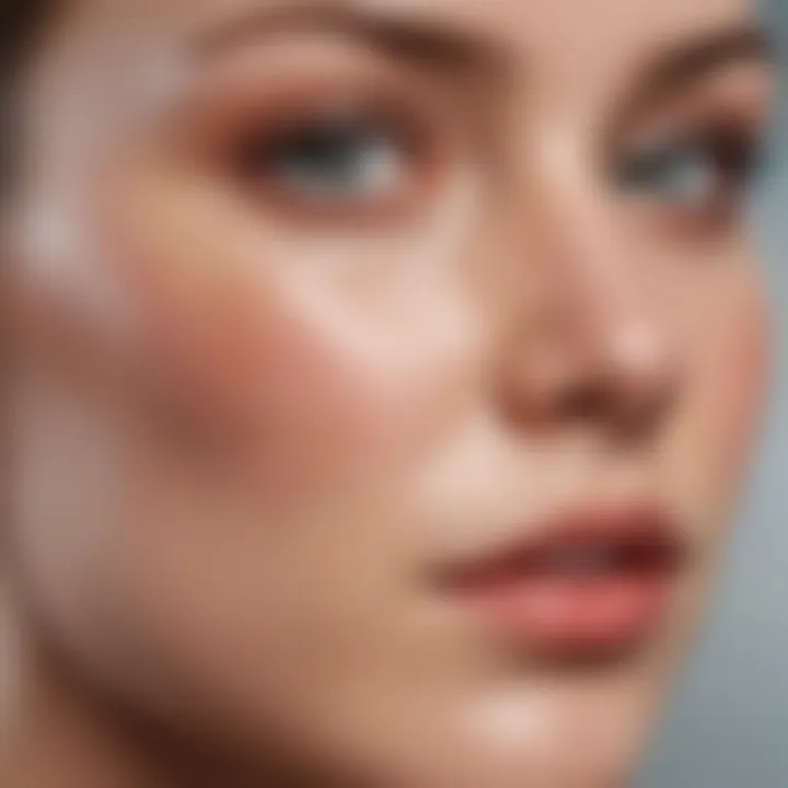 Illustration of skin types affected by blackheads