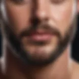 A close-up of facial hair removal products arranged elegantly