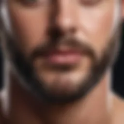 A close-up of facial hair removal products arranged elegantly