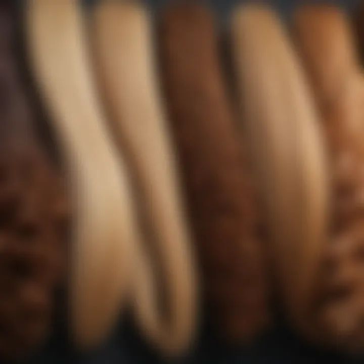 An illustration depicting various hair types and textures