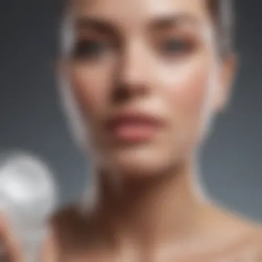Variety of skincare products displayed