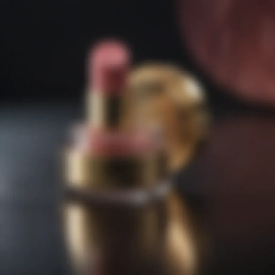 Luxurious lip balm in an elegant container