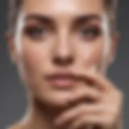 Person applying fade cream on skin