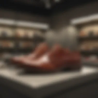 Display of various Cole Haan product offerings