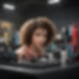 Variety of curling products on display