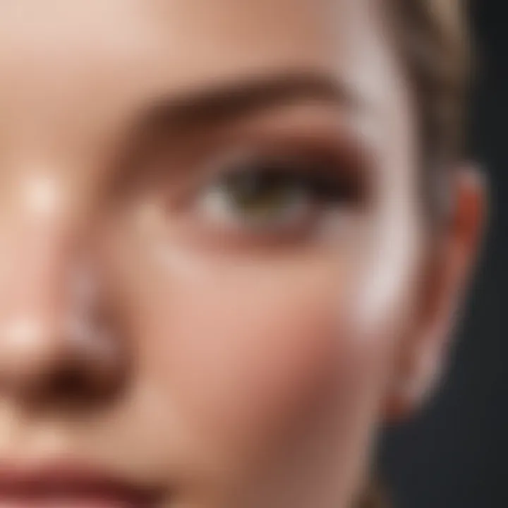 Illustration showcasing various cosmetic applications of natural retinoids.