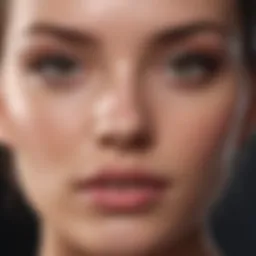 Close-up of flawless skin texture